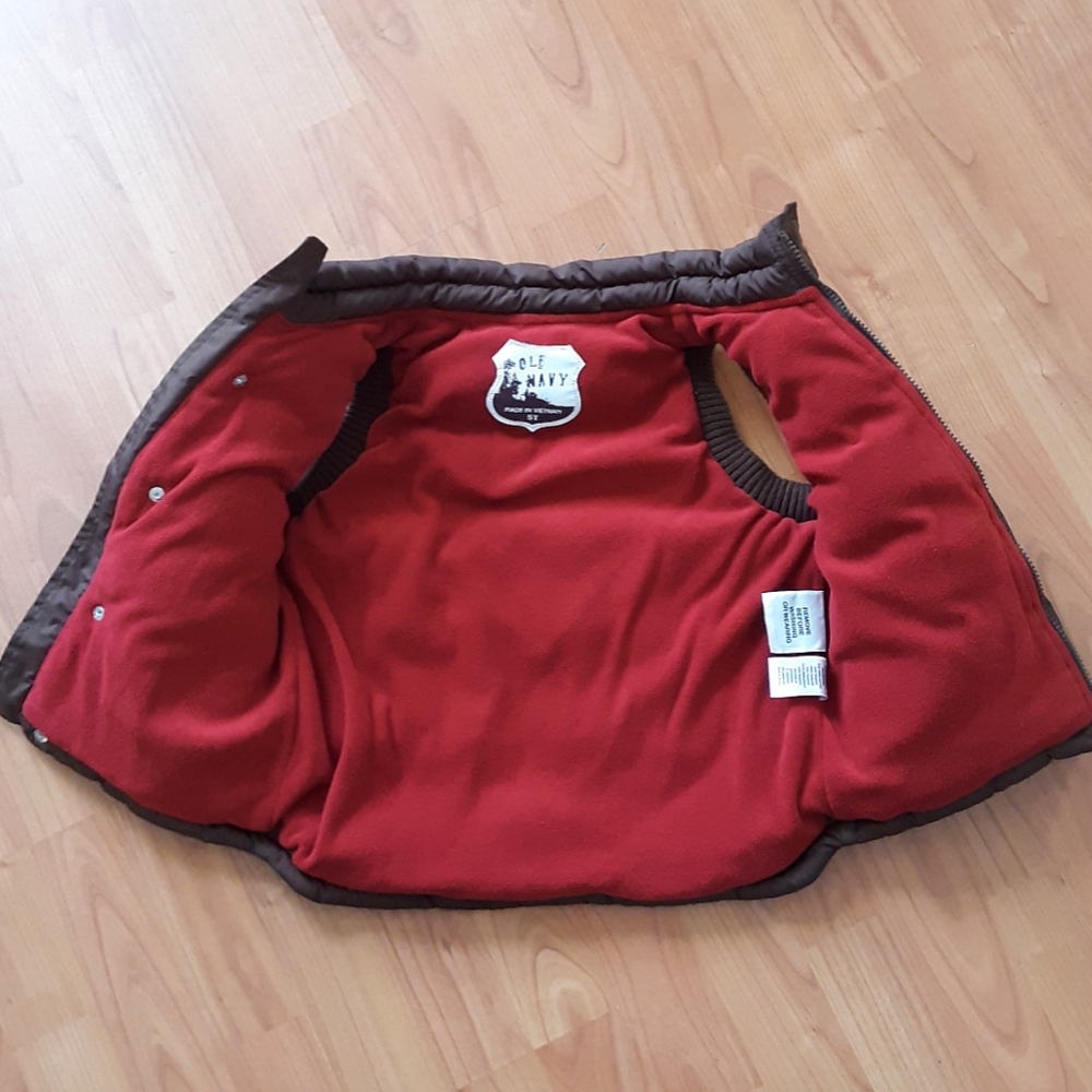 Old Navy Button Up Puffer Vest w/Owl & Pockets - Picture 6 of 7